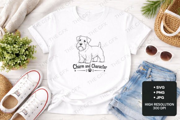 Charming Sealyham Terrier SVG Design