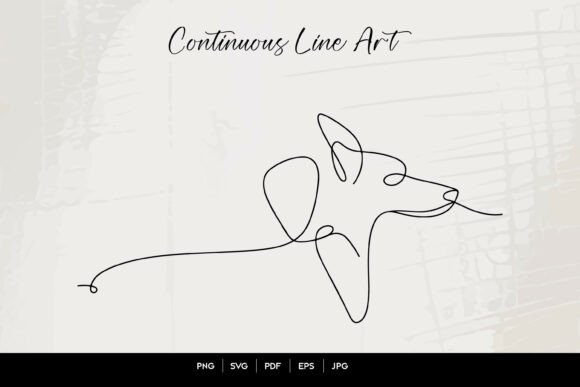 Continuous Line Dog Face SVG Art Review