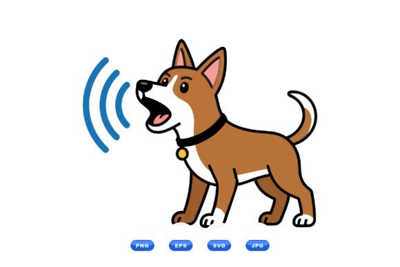 Cute Barking Dog Clipart SVG Review