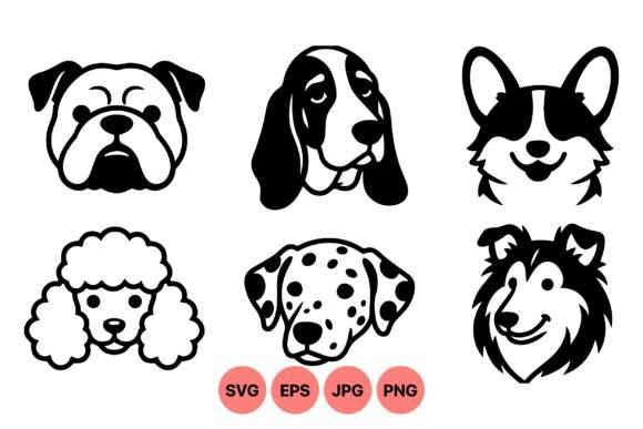 Cute Dog Breed SVG Faces Review