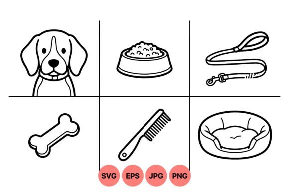 Cute Dog Care Svg Icons Review