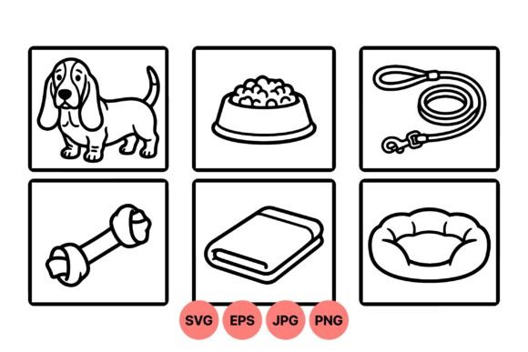Cute Dog Care SVG Icons Set Review