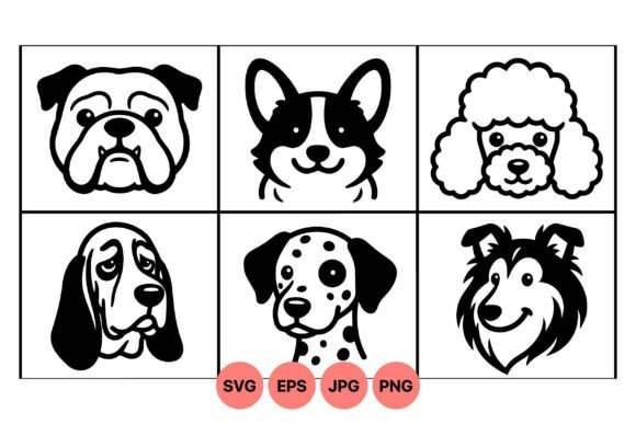 Cute Dog Faces SVG Collection Review