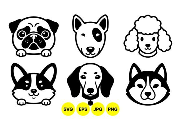 Cute Dog Faces Svg Pack Review