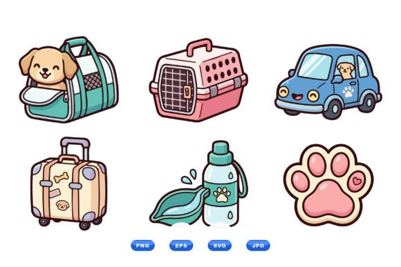Cute Dog Travel SVG Clipart Review