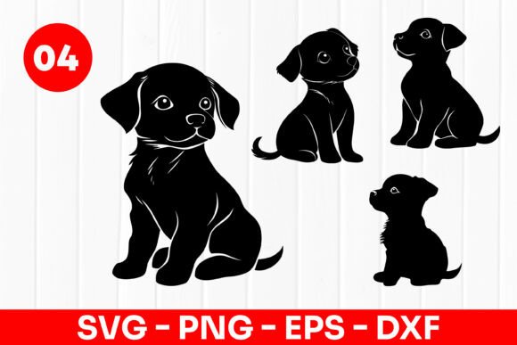Cute Puppy Silhouette Cartoon Dog SVG Review