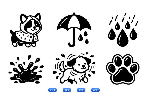 Cute Rainy Day Dog SVG Set Review