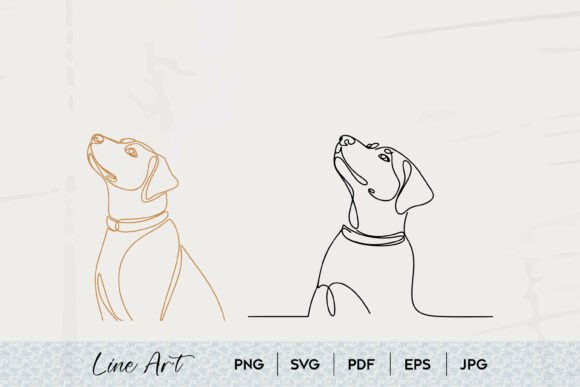Dog Line Art Outline SVG Review