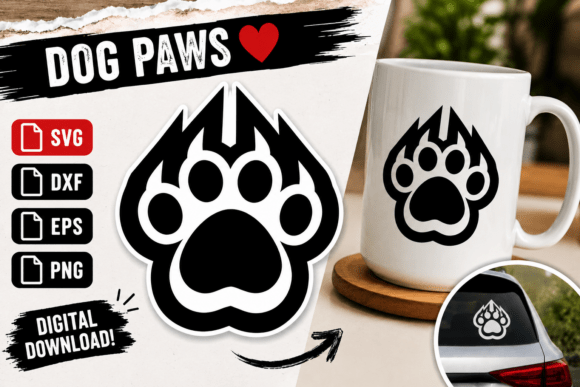 Fierce Dog Paw SVG PNG DXF EPS C43 Review