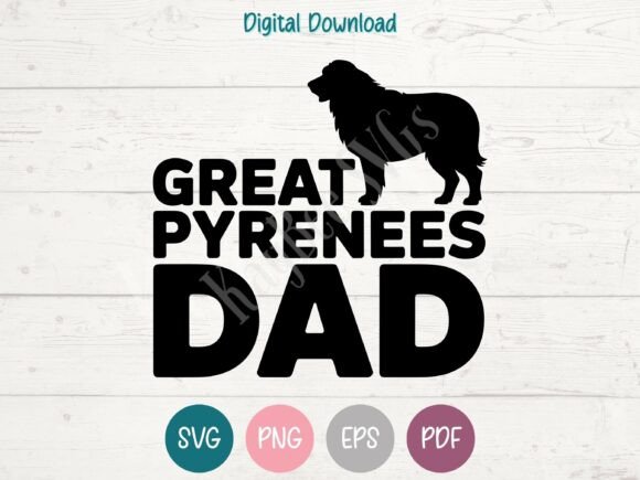 Great Pyrenees Dog Dad SVG PNG EPS PDF Review