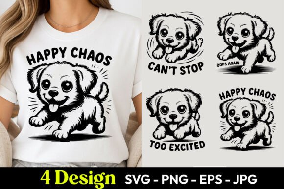 Happy Chaos Dog SVG PNG