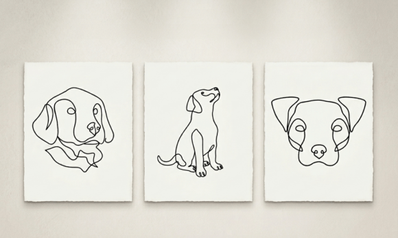 One Line Drawing Dog SVG Set Review