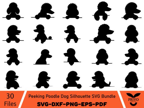 Peeking Poodle Dog Silhouette SVG Bundle Review