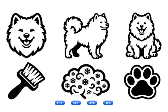 Samoyed Dog SVG Clipart Set Review