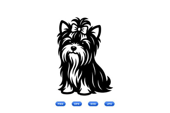 Yorkie Dog SVG Clipart Review for Embroidery Projects